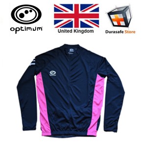 OPTIMUM Ladies Nitebrite Hi-Visibility Cycling Long Sleeve Jersey Black/Pink