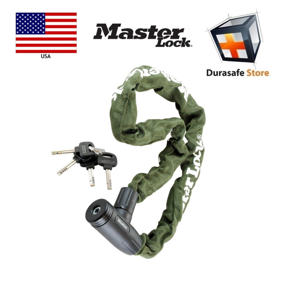 MASTER LOCK 8025EURD Chain with Integrated Key Lock System 8mm x 2M Lockout Tagout