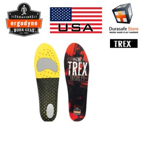 ERGODYNE Trex™ 6382 Economy Insoles Orange/Black Size S-L