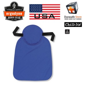 ERGODYNE 6717 Blue Evap Hard Hat with Neck Shade