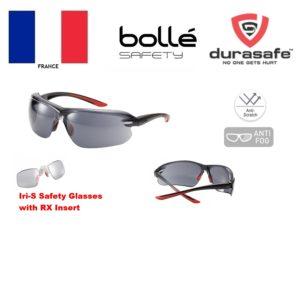 BOLLE 1670002A Iri-S Safety Spectacles Smoke Anti-Scratch/Anti-Fog Len