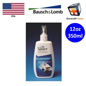 BAUSCH & LOMB 77 FogShield XP Anti-Fog Anti-Static Safety Lens Siliconed-Based 12 oz Cleaner with Spray Pump