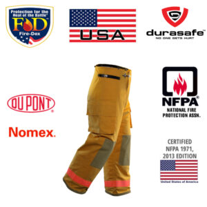 FIRE-DEX (USA) FXC Standard Yellow Nomex IIIA Firefighter Pant Yellow, NFPA 1971, USA, Size S - 2XL