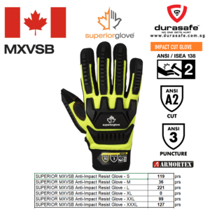 SUPERIOR MXVSB Anti-Impact Resist Glove Size S-XXL