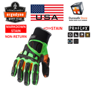 ERGODYNE 925F(x) ProFlex Dorsal Impact-Reducing Glove Lime, Size M-XXL