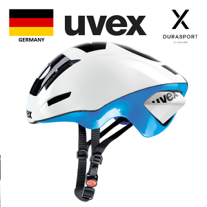 UVEX S4109630317 Uvex EDAero Cycling Helmet White/Blue 57-59cm