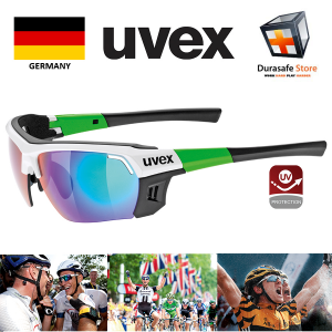 UVEX S5306898716 Uvex Sportstyle 303 Eyewear Litemirror Green Len White/Green Frame