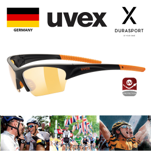 UVEX S5306062212 Uvex Sunsation Eyewear Mirror Orange Len Black/Orange Frame