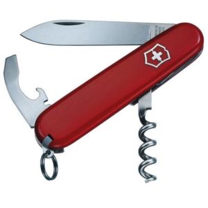 VICTORINOX Swiss Army Waiter Pocket Knife, Red, 84mm/3.31in