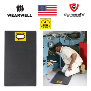 WEARWELL 518 Comfort2Go Kneeling Anti-Fatigue Mat 7/8" x 17" x 30" Black