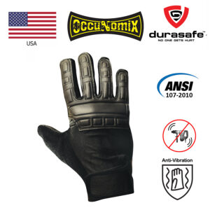 OCCUNOMIX 426 Full Finger Anti-Vibration Leather Gel Glove Size M-2XL