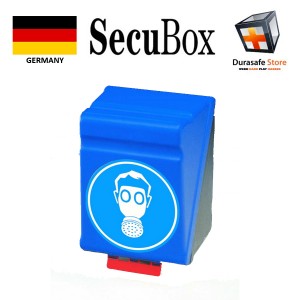 SECUBOX 4304100 Maxi Wear Respiratory Protection Safety Container box, Blue
