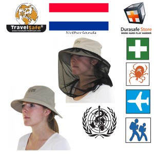 TRAVELSAFE - THE NETHERLANDS TS0417 Mosquito Sun Hat 0027 Beige