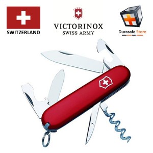 VICTORINOX Swiss Army Tourist Pocket Knife, Red, 84mm/3.31in