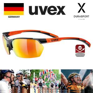 UVEX S5309392316 Uvex Sportstyle 114 Eyewear Mirror Orange, Litemirror Orange, Clear Len Black Mat Orange Frame Sunglasses