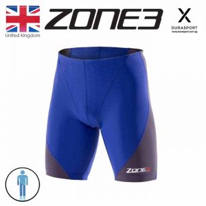 ZONE3 Men Aquaflo Tri Suit Shorts, Blue/Grey, Size S-XL