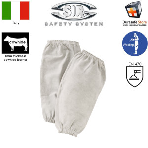 SIR 33251 Welder Heat Resistant Leather Sleeves 16", EN 470/EN 11611 Class 2