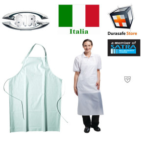 SIR 37112 Disposable-White Waterproof Polypropylene Bib Apron Size 85cm x 100cm
