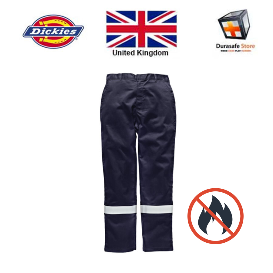 Pyro Trouser Dickies FR5300 Pyro Trouser Navy with Tape - Durasafe Shop