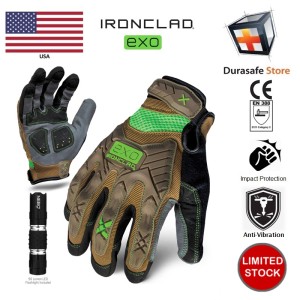 IRONCLAD EXO-PIG Project Impact Glove Size L