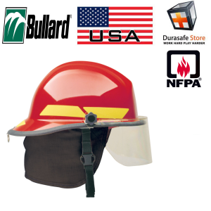 BULLARD LTX Firedome Firefighting Helmet Red