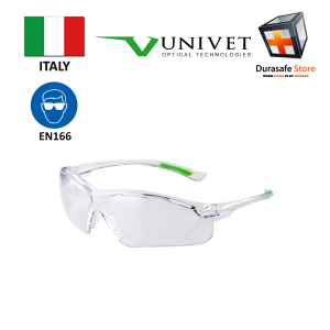UNIVET 516 Safety Spectacle Clear Frame Clear Len