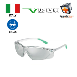 UNIVET 516 Safety Spectacle Silver Mirror Indoor/Outdoor Len