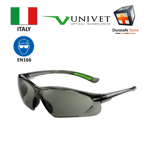 UNIVET 516 Safety Spectacle Clear Frame Grey Len