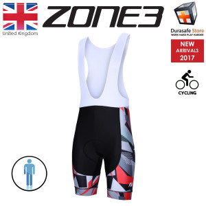 ZONE3 Men Lycra Power Bib Cycle Shorts, Size S-XL