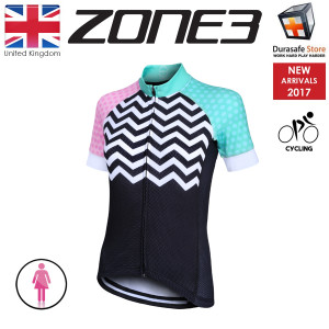 ZONE3 Women Coolmax Cycle Jersey, Size XS-L