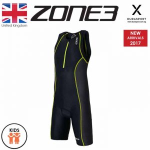 ZONE3 Kid’s Adventure Trisuit Black/Yellow