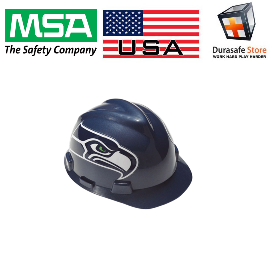 MSA NFL Team Hard Hat: Seattle Seahawks, 4-Point 1-Touch Suspension