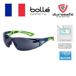 Bolle Rush+ Blue/Green, Smoke Lens and Platinum Coating
