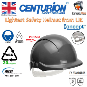 CENTURION S09CEF Concept Vented Helmet Slip Ratchet, Grey vented