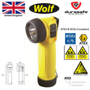WOLF TR-24B ATEX Intrinsically Safe Zone 1 & 2 T4 Safety Right-Angle Torch