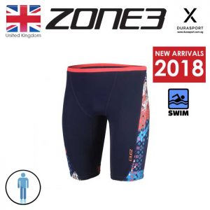 ZONE3 Men Aztec 2.0 Jammers Navy Red Blue, Size 28-34