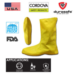 CORDOVA LBC10 Hazmat Nuke Boots 75mm Natural Rubber Yellow 12" SIze S-XXXL
