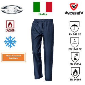 SIR 35216 Microlines Trousers Blue Flame Retardant / Anti-Static Winter Trousers
