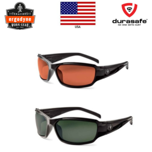ERGODYNE Skullerz® Thor Black Polarised Safety Glasses - Copper, Smoke, G15 Green