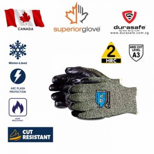 SUPERIOR SKG/PXNE Dexterity® Kevlar®/ Protex® Heat-and-Cut-Resistant Winter-Lined Arc Flash Glove with Neoprene Palm, Size 9-10