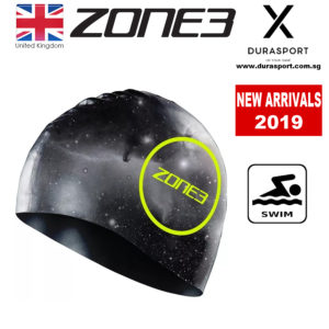 ZONE3 Silicone Swim Cap Cosmic Print