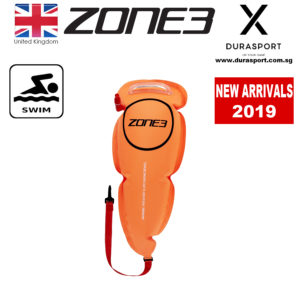 ZONE3 Swim Safety Belt with Tow Float Pouch - Orange