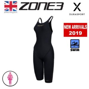 ZONE3 FINA Approved Women's Swim Kneeskin, Black/Gold