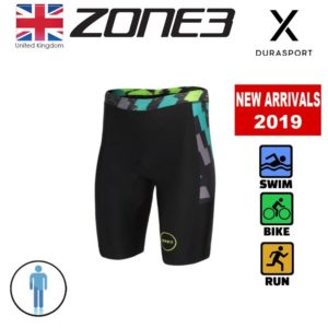 ZONE3 Men's Activate Plus Shorts Electric Sprint – Black/Yellow/Lime