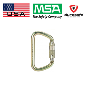 MSA SRCC642 Carabiner Steel 1.2" (32mm) Gate Opening Autolocking (Double Action)