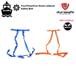 DURASHIP Lifeboat Seat Belt 4 Points with Stainless Steel Buckles - Orange, Blue