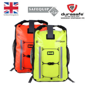 SAFEQUIP Pro-Vis 100% Waterproof Backpack, 20L, Orange/Yellow