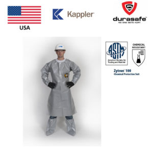 KAPPLER Zytron Z2B847 Chemical Long Sleeved Apron Grey