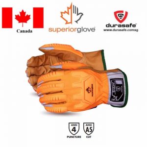 SUPERIOR 378HVKGVB Endura® Hi-Viz Cut-Resistant Anti-Impact Driver Glove With Oilbloc™
