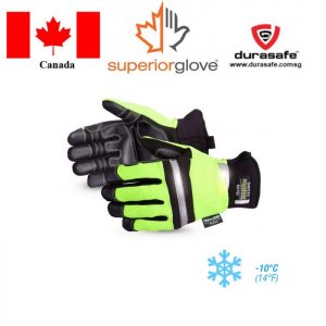SUPERIOR MXHVTWT Clutch Gear® Hi-Viz Thinsulate™-Lined Winter Mechanics Gloves Size L